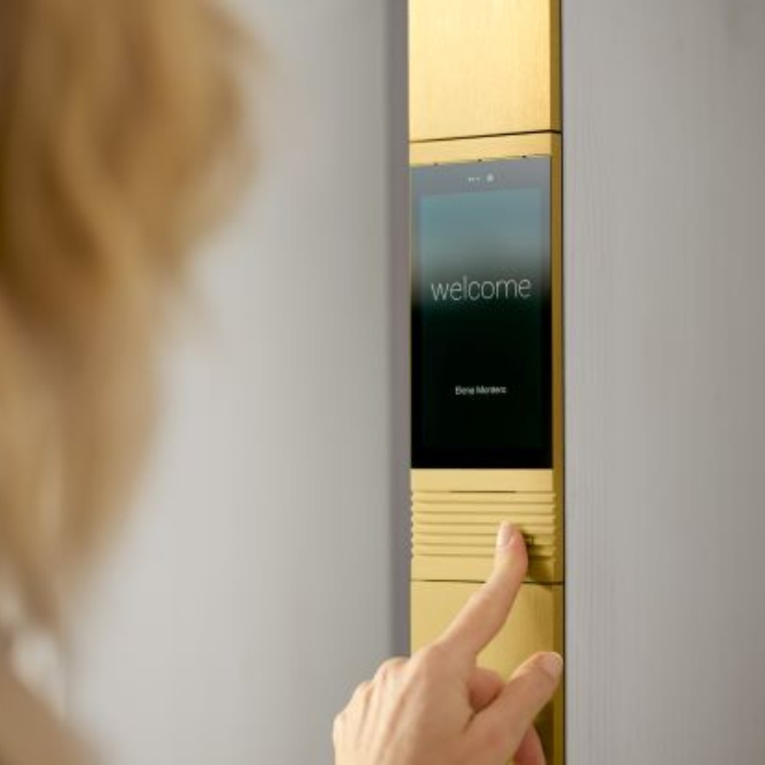 Smart door lock with key access