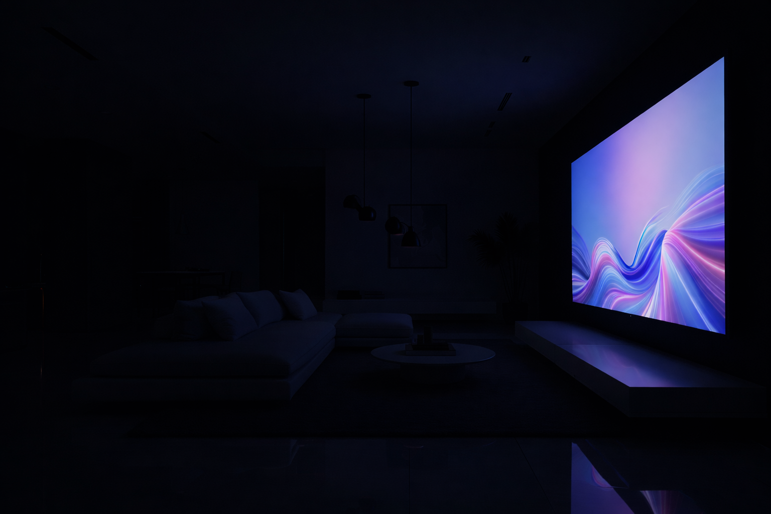 Same interior with lights turned off